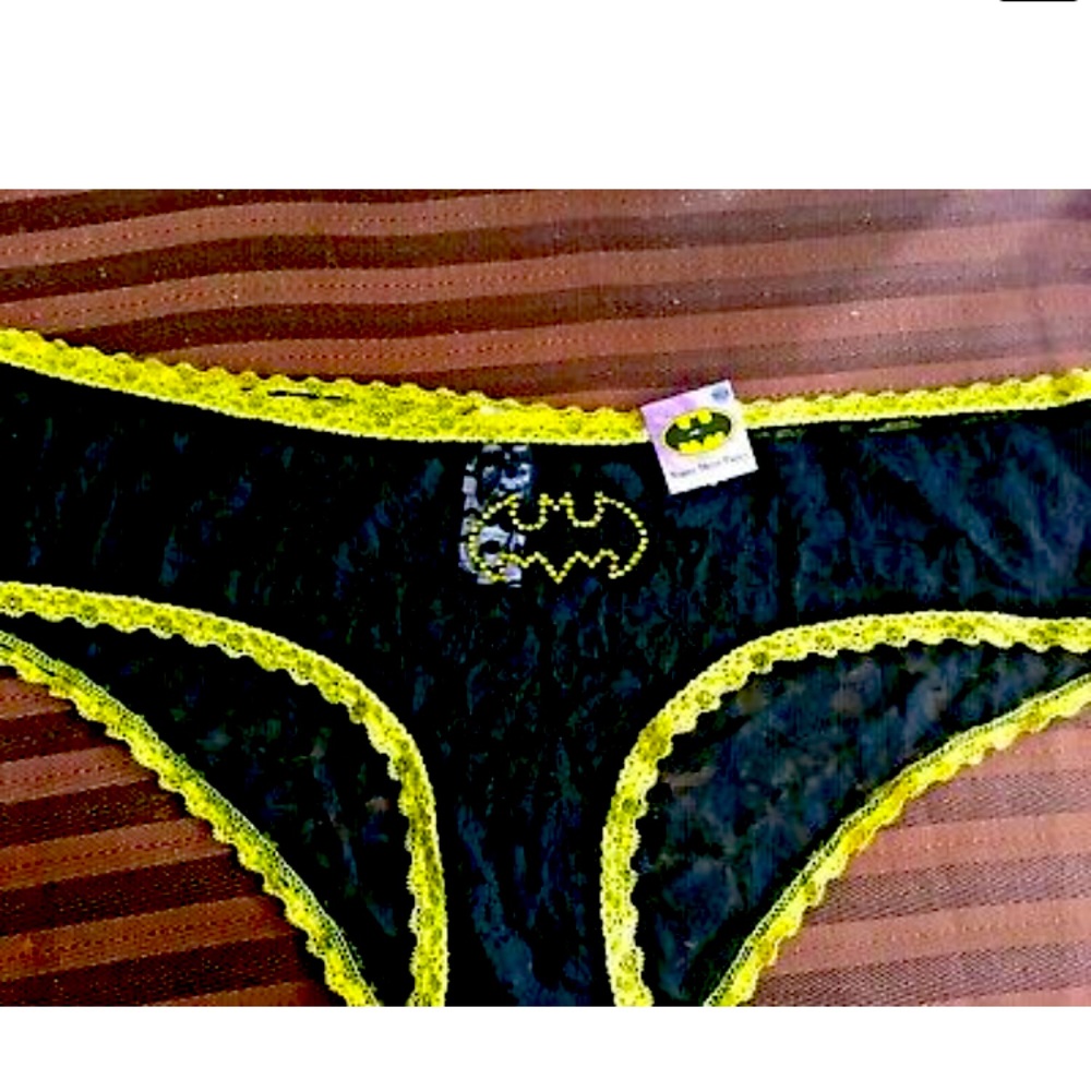 DC Batgirl Logo Lace Panties Available in 2X New